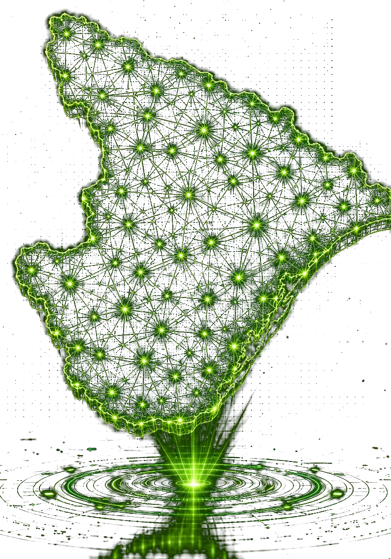 Mapa de Sergipe com a rede de fibra óptica dos provedores associados